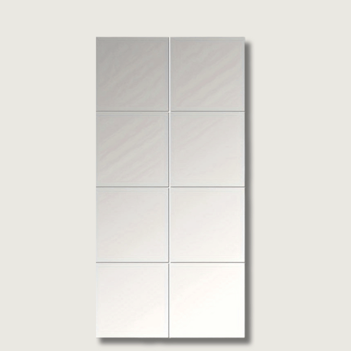 EleganceTiles - 8 Stilsäkra Självhäftande Spegelplattor för Heminredning