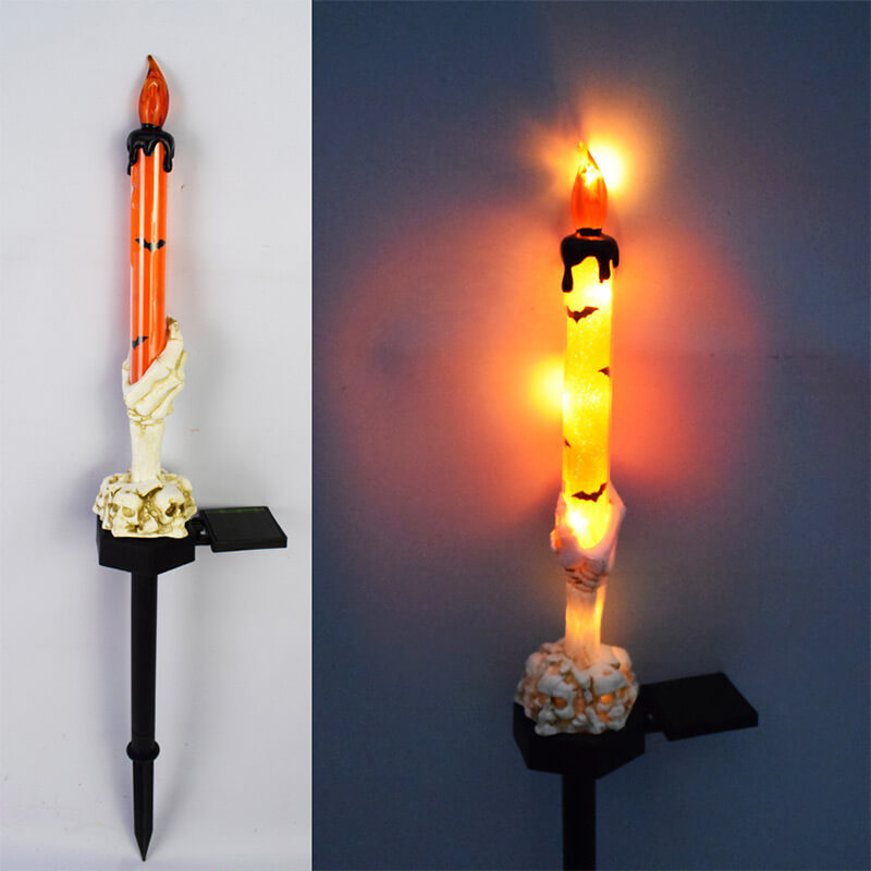 Bästa Gåvan*Solcellslampa Halloween Spökhandske Utomhus Golvlampa