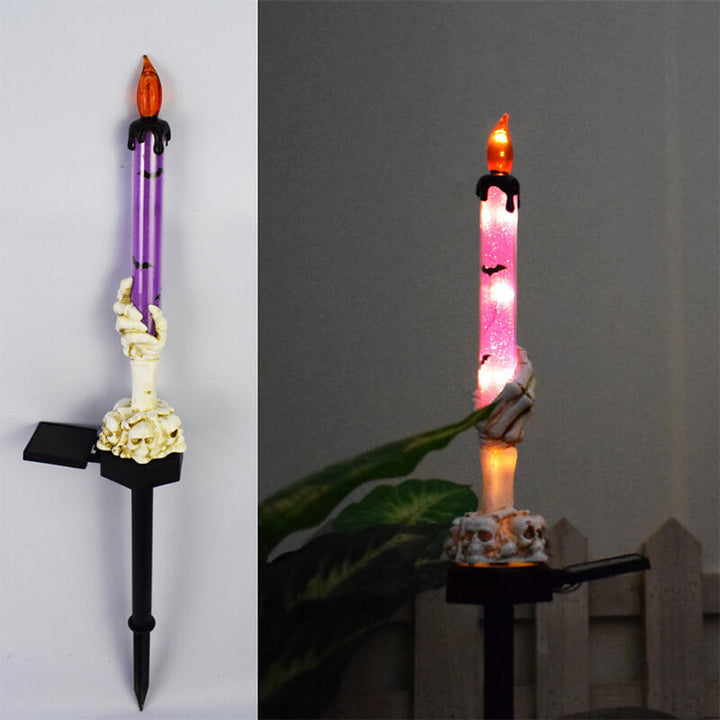 Bästa Gåvan*Solcellslampa Halloween Spökhandske Utomhus Golvlampa