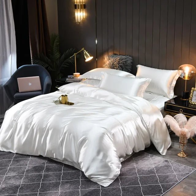 SILKCOMFORT – Lyxigt 100% Silke Duvetöverdrag för Ultimat Komfort