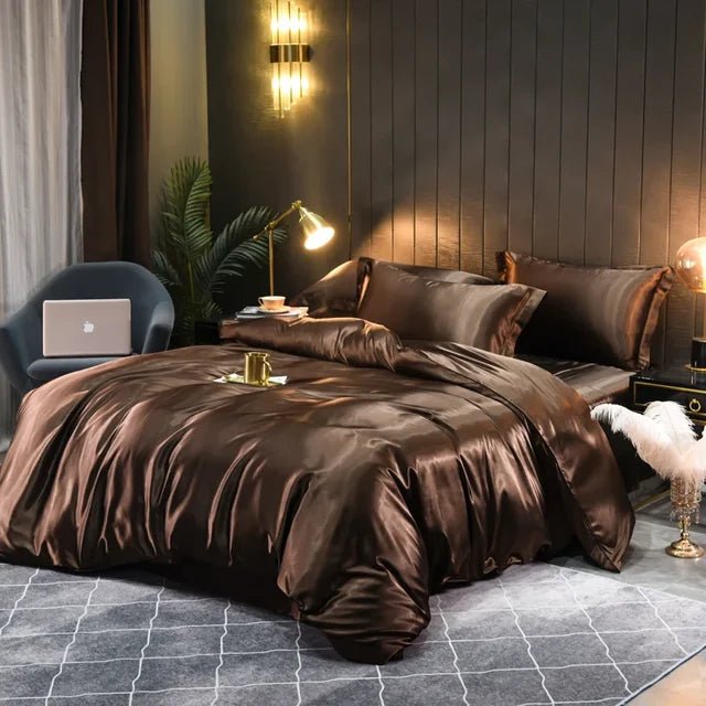 SILKCOMFORT – Lyxigt 100% Silke Duvetöverdrag för Ultimat Komfort