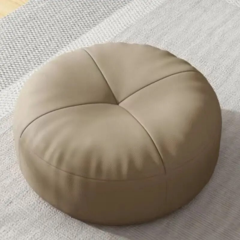 Lätt Japansk Stil Nappa Läder Fotkudde