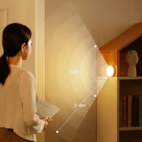 Trådlös Rörelsesensor Nattlampa – Automatisk På/Av LED
