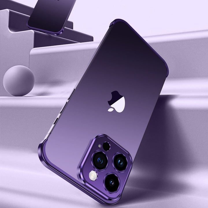 Telefonfodral Minimalistiskt Slim Skyddande Metallöverdrag