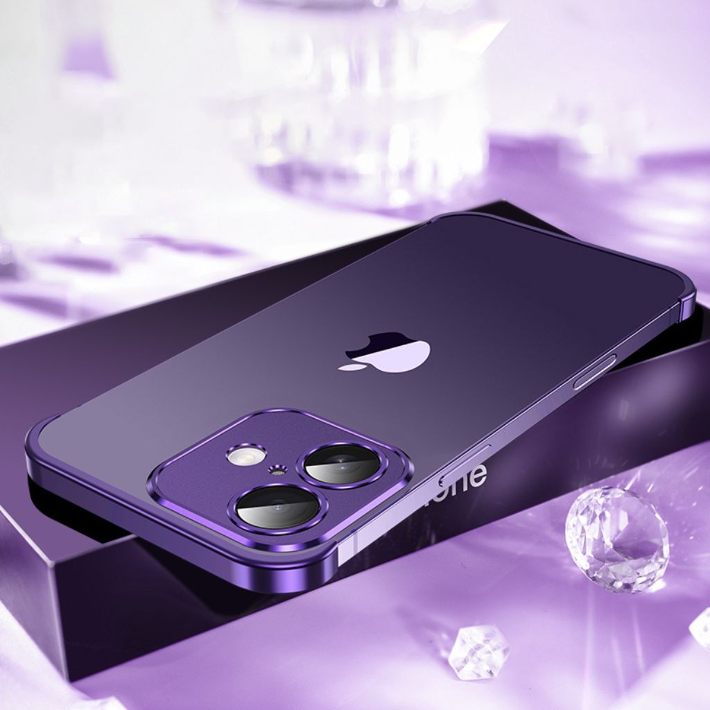 Telefonfodral Minimalistiskt Slim Skyddande Metallöverdrag