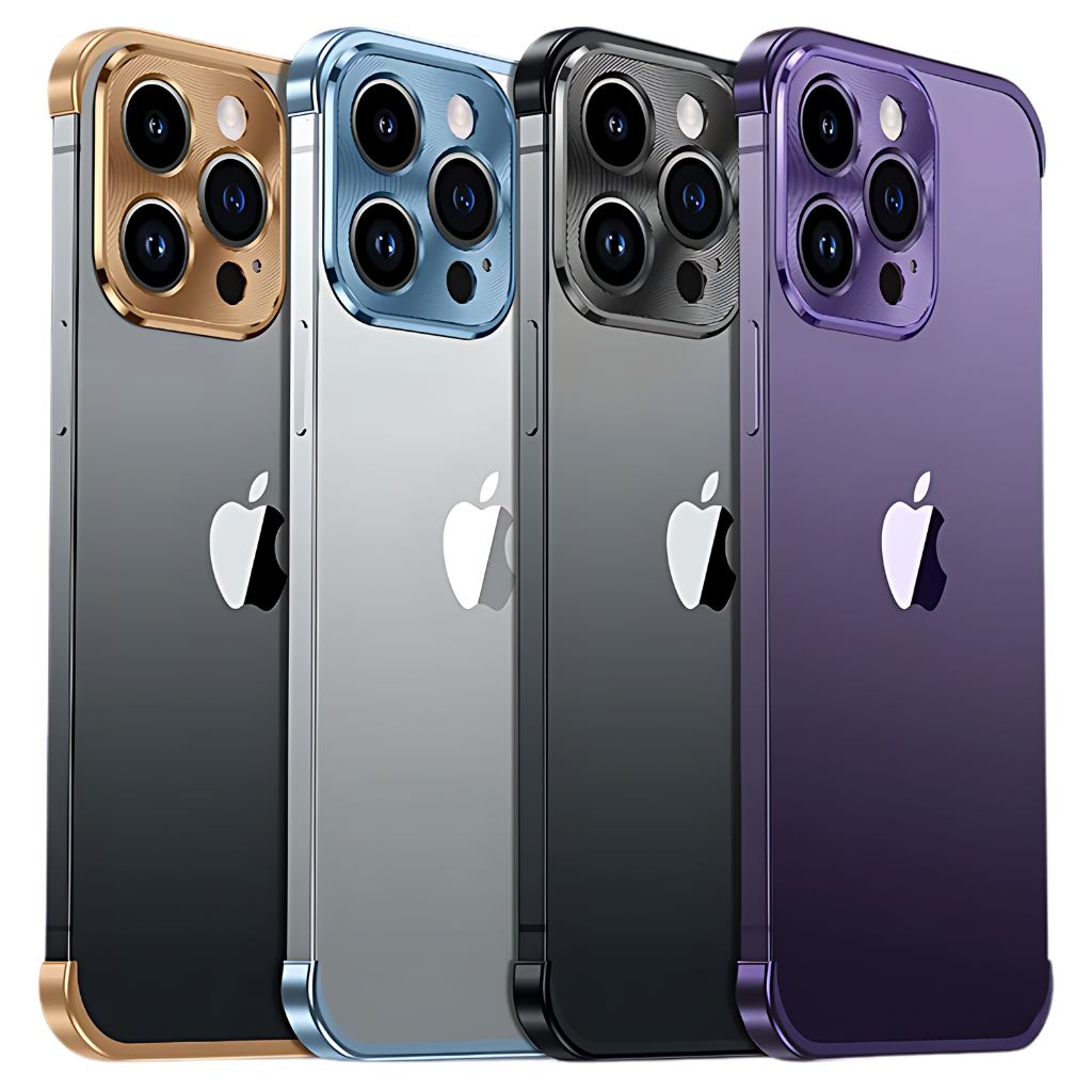 Telefonfodral Minimalistiskt Slim Skyddande Metallöverdrag