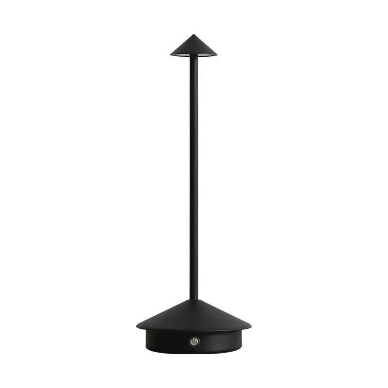 Elegant uppladdningsbar metallbordslampa