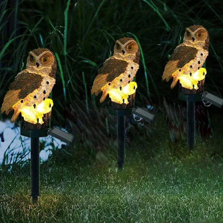Solenergidriven Uggleträdgårdslampa - OwlGlow