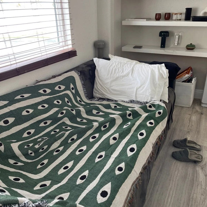 Sofa Blanket med Snake Eye Design