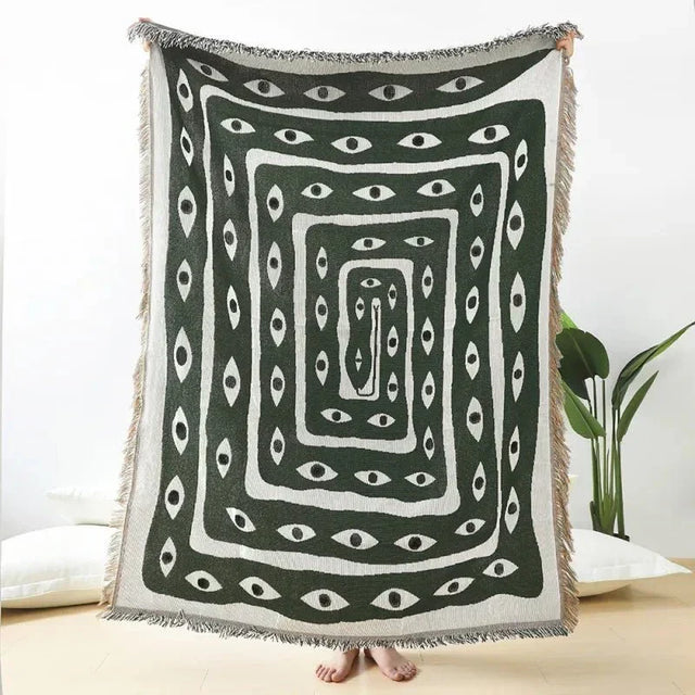 Sofa Blanket med Snake Eye Design