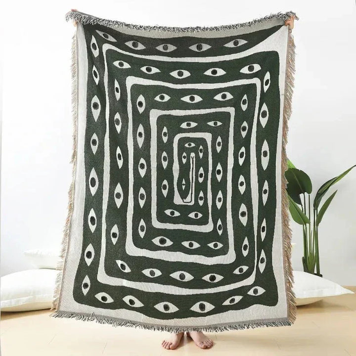 Sofa Blanket med Snake Eye Design