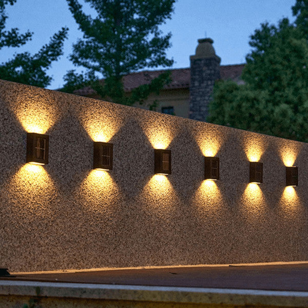 Trådlösa LED Solvägglampor Deluxe | Effektiv och kostnadseffektiv utomhusbelysning