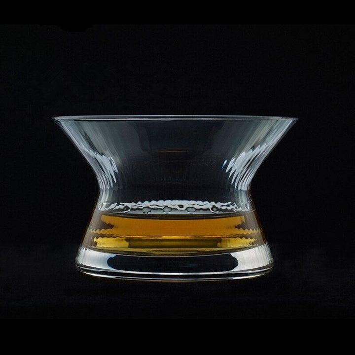 Rotating Mirror Glass - Rotating Whiskey Drinking Glass