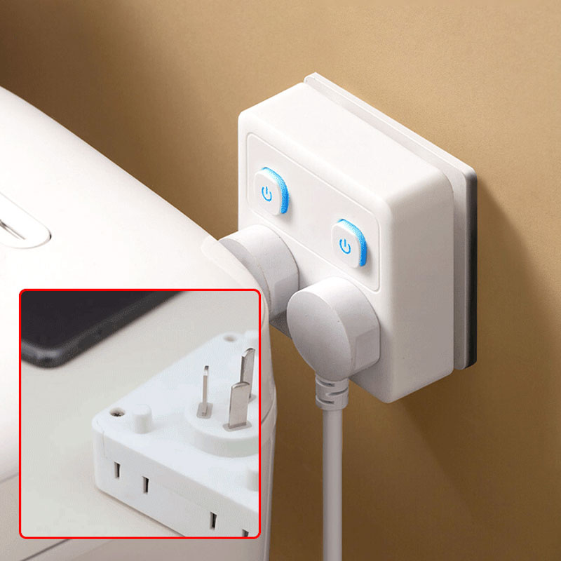 2-pack multifunktionell kontaktadapter med nattljus