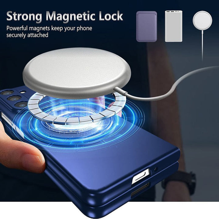 Magnetiskt telefonfodral med 360° roterande ställ för Samsung Z fold &amp; flip 6/5/4/3