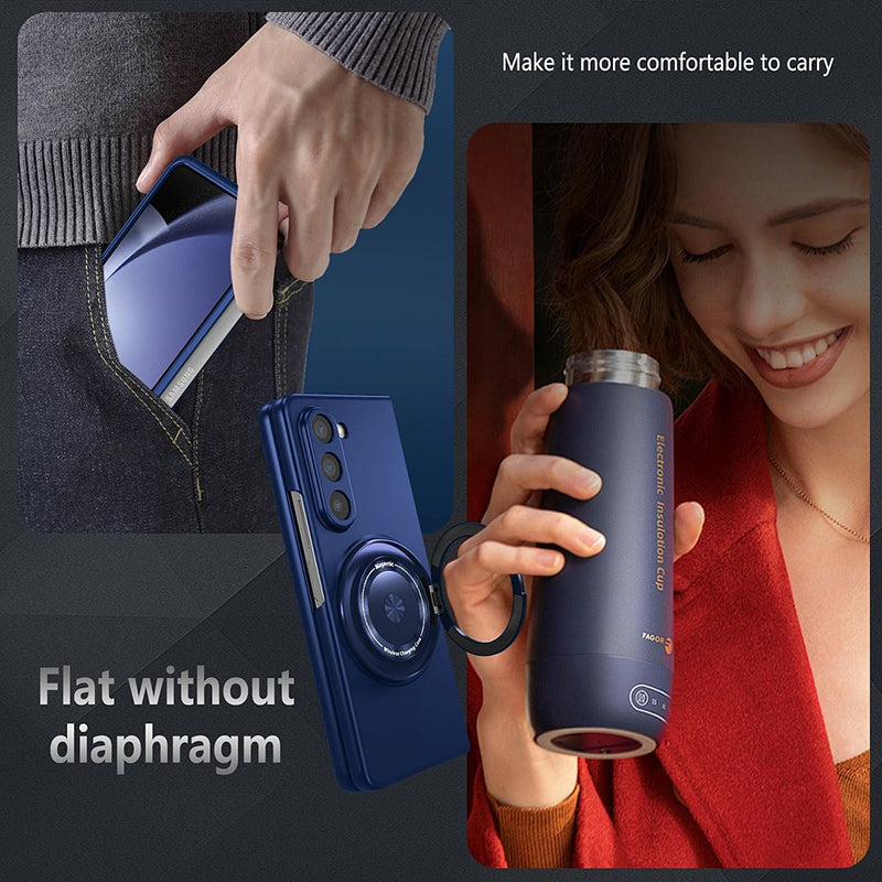 Magnetiskt telefonfodral med 360° roterande ställ för Samsung Z fold &amp; flip 6/5/4/3