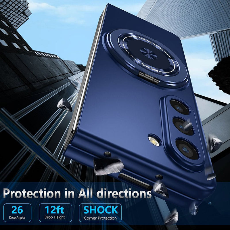 Magnetiskt telefonfodral med 360° roterande ställ för Samsung Z fold &amp; flip 6/5/4/3