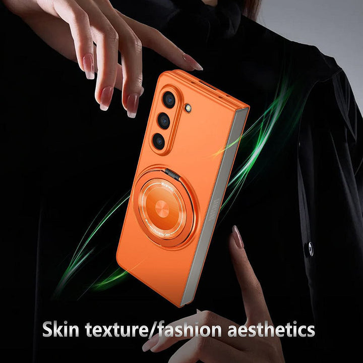 Magnetiskt telefonfodral med 360° roterande ställ för Samsung Z fold &amp; flip 6/5/4/3
