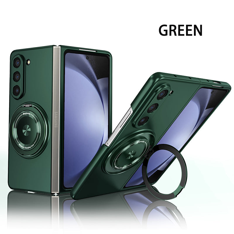 Magnetiskt telefonfodral med 360° roterande ställ för Samsung Z fold &amp; flip 6/5/4/3