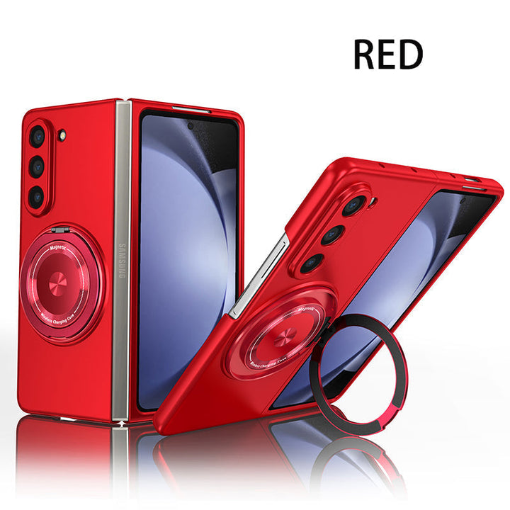Magnetiskt telefonfodral med 360° roterande ställ för Samsung Z fold &amp; flip 6/5/4/3