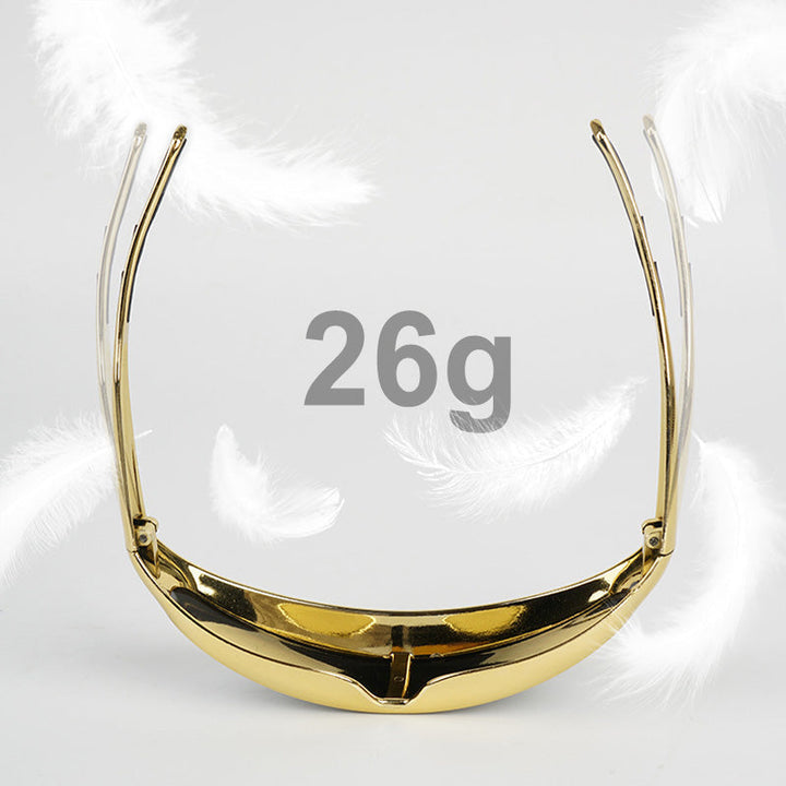 Svetsglasögon i ett stycke med spegel