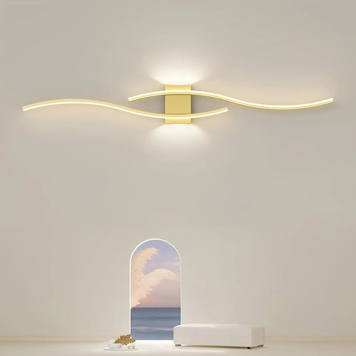 Lång Vägglampa Band