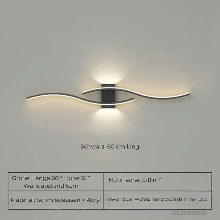 Lång Vägglampa Band