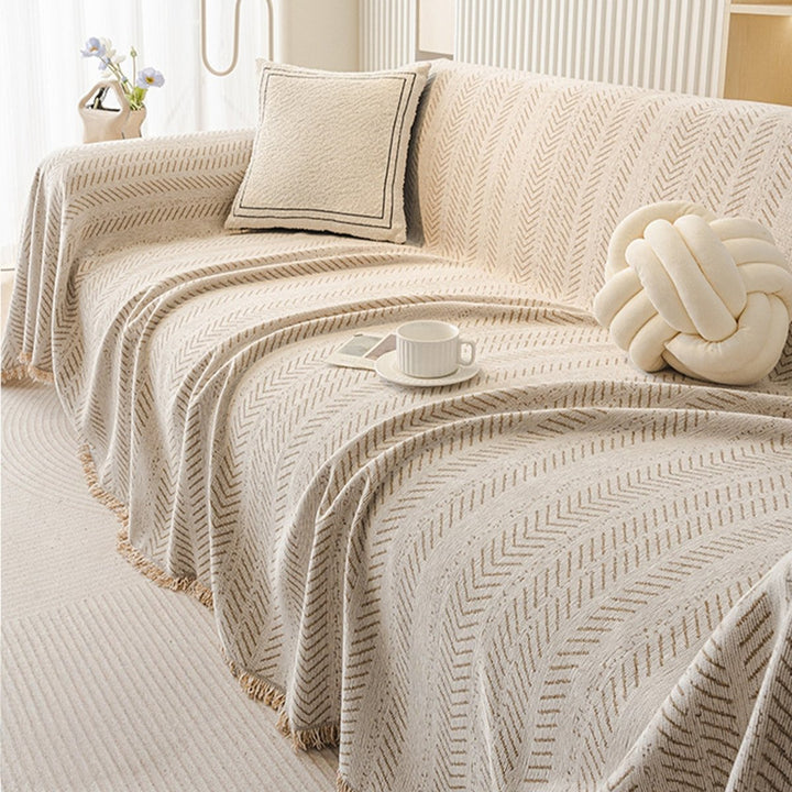 TexturaHome – Repfria chenille-sofföverdrag