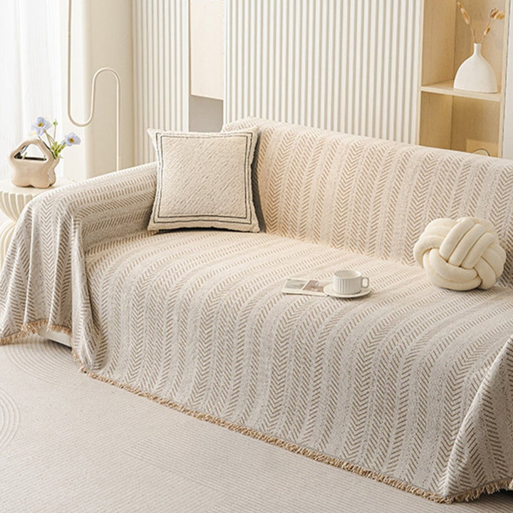 TexturaHome – Repfria chenille-sofföverdrag