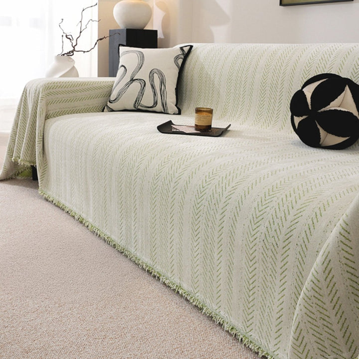 TexturaHome – Repfria chenille-sofföverdrag