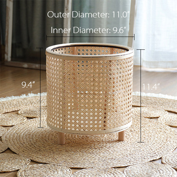 Flätad Blomkruka Hållare i Rattan
