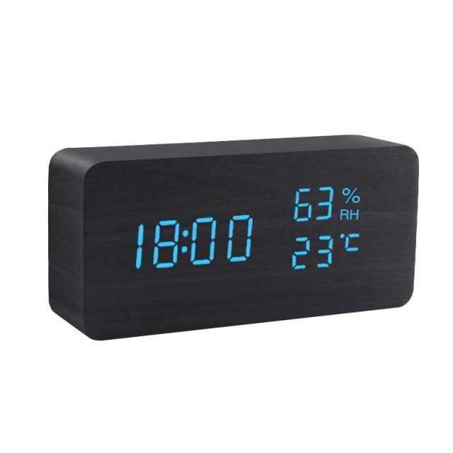 Trä Minimalistisk LED Väckarklocka