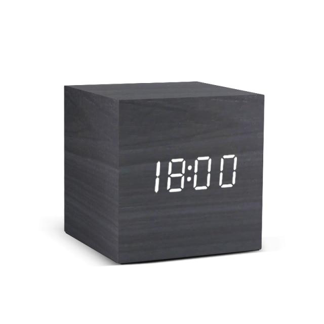 Trä Minimalistisk LED Väckarklocka