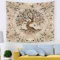 Livets Träd Hem Väggtapestry - Elegant Inredning för Dorm & Rum