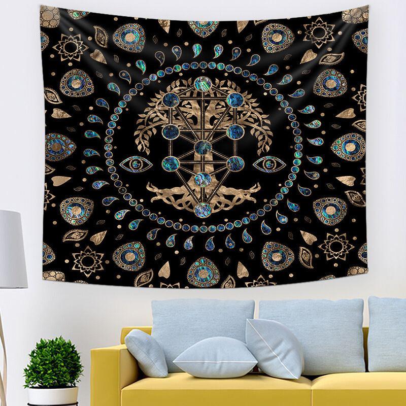 Livets Träd Hem Väggtapestry - Elegant Inredning för Dorm &amp; Rum