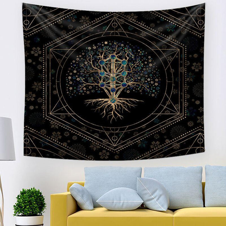 Livets Träd Hem Väggtapestry - Elegant Inredning för Dorm &amp; Rum