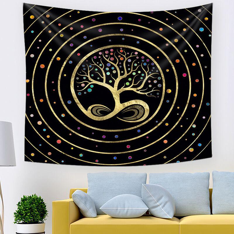 Livets Träd Hem Väggtapestry - Elegant Inredning för Dorm &amp; Rum