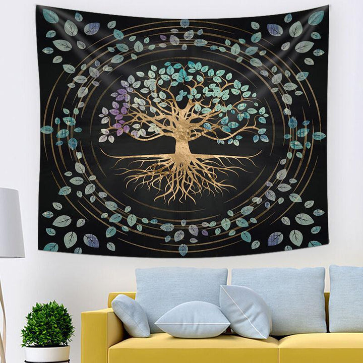 Livets Träd Hem Väggtapestry - Elegant Inredning för Dorm &amp; Rum