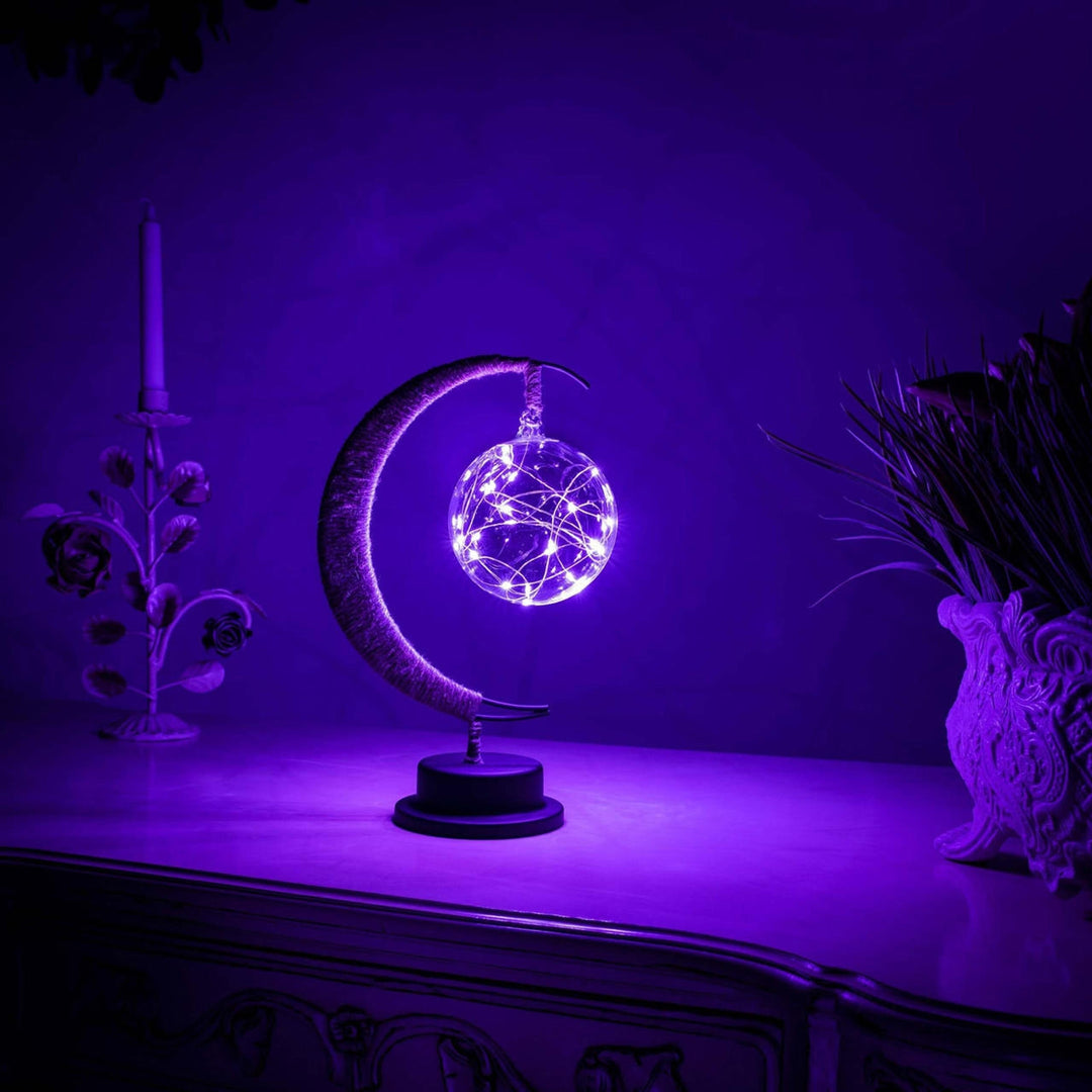 LED Lunar Lamp - Förhäxad Månljus Nattlampa för Sovrum, Barnrum &amp; Heminredning