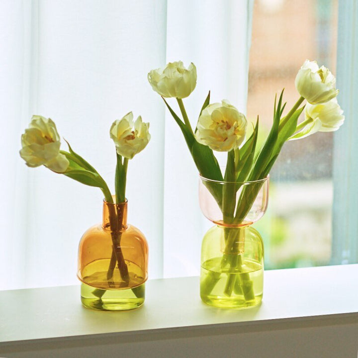Tvådelat Mini Bud Vase Terrarium Set