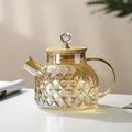 Klassisk Kristall Teapot | Glas & Trä