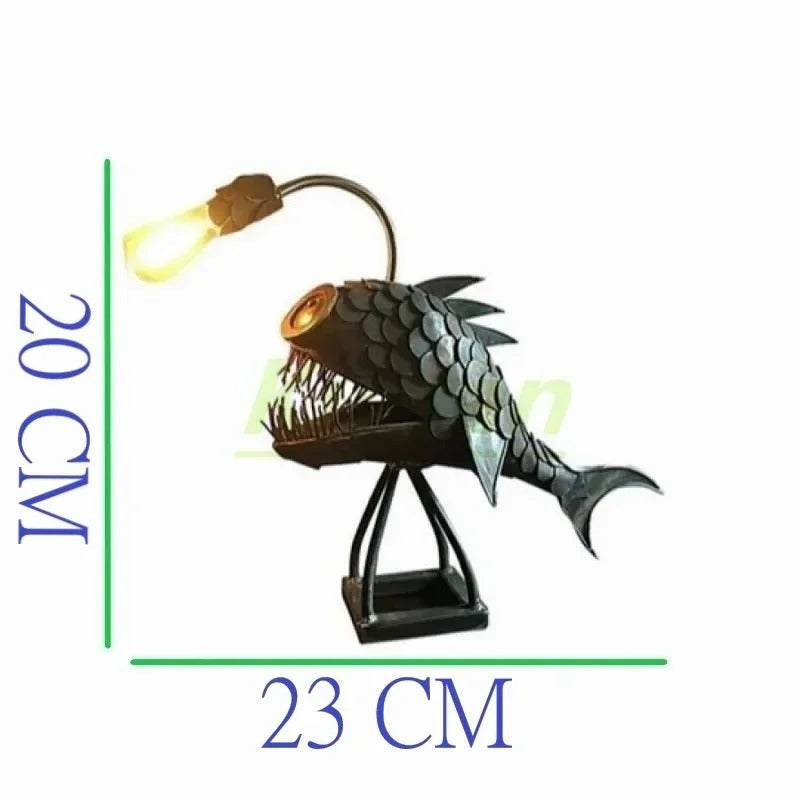 Steampunk Angler Fish Lamp – Cool &amp; Ovanlig Golvlampa för Ditt Hem