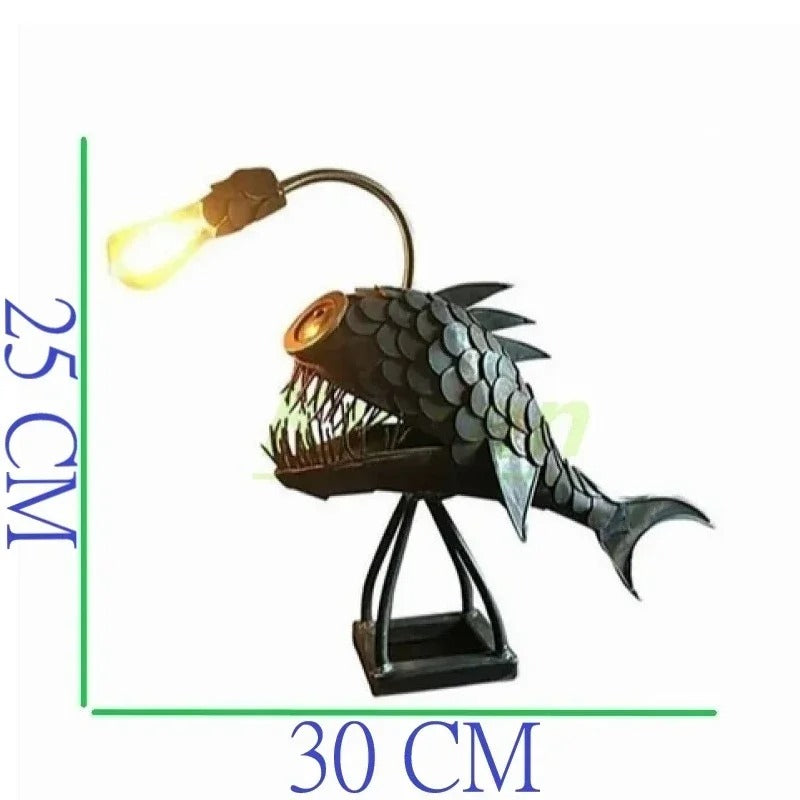 Steampunk Angler Fish Lamp – Cool &amp; Ovanlig Golvlampa för Ditt Hem