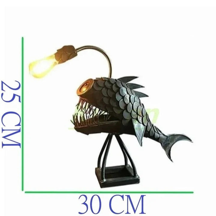 Steampunk Angler Fish Lamp – Cool &amp; Ovanlig Golvlampa för Ditt Hem