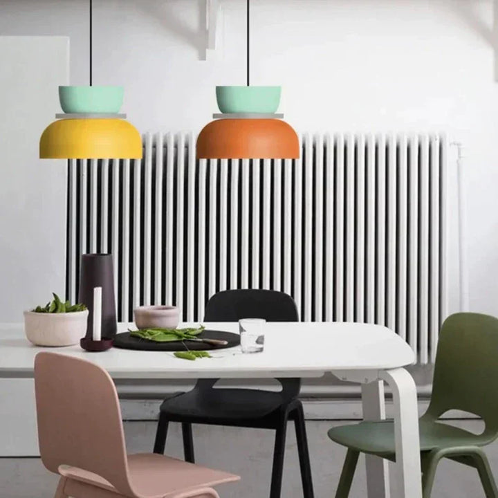 LuminaGlow - Modern Hänglampa i Skandinavisk Macaron Stil