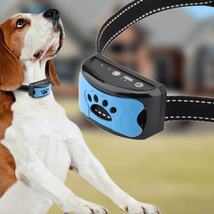 Smärtfri Anti-Bark Krage – Vibrationer &amp; Ultraljud för Hundar