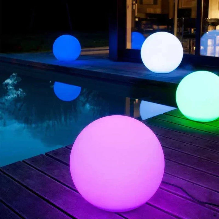 Utomhus Globe Lampa - Trådlös, Väderbeständig, 16 färger LED Bollampa