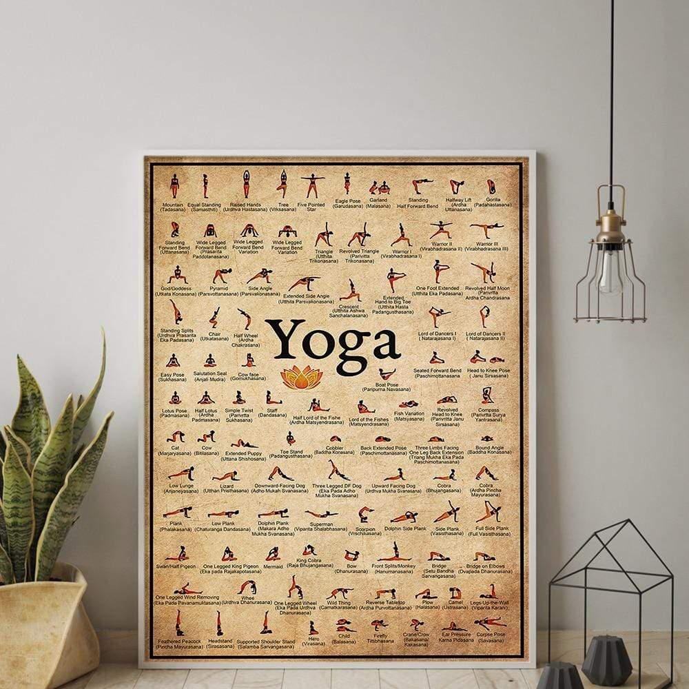 Yoga Poses Väggposter