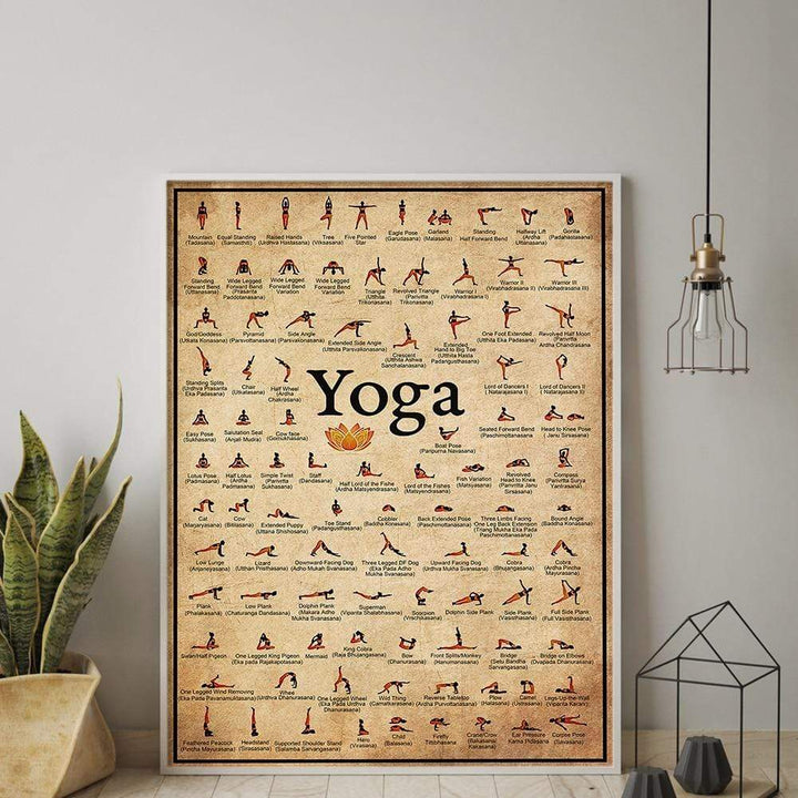Yoga Poses Väggposter