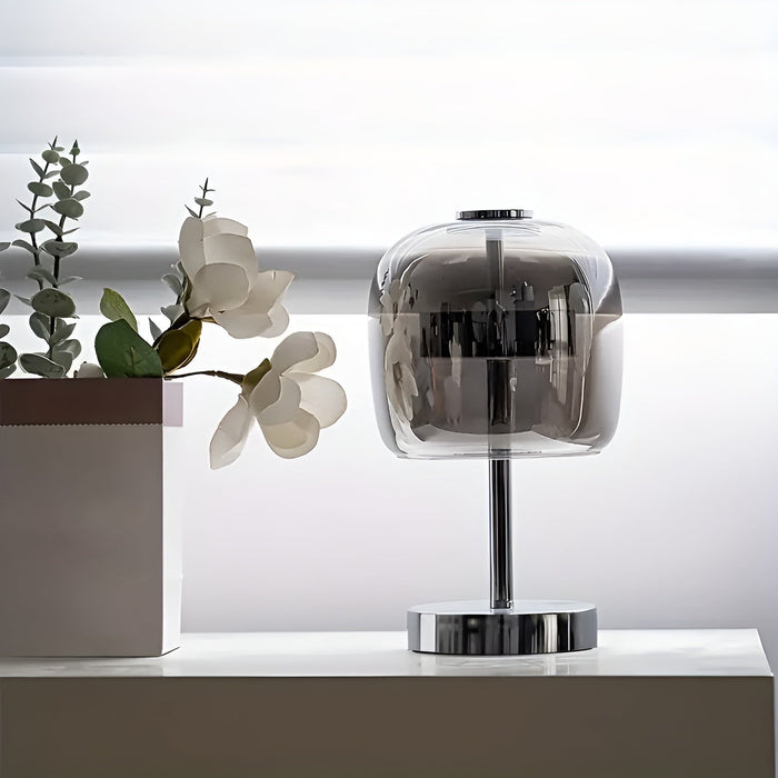 Modern glas elektropläterad ambientljuslampa